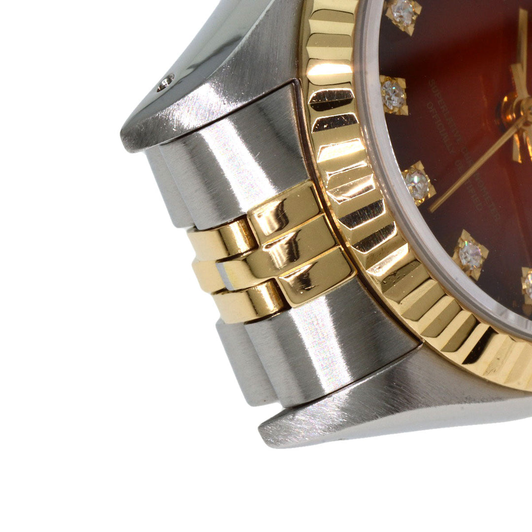 ROLEX Watches Mechanical Automatic 69173G Stainless Steel gold Datejust 10P Diamond Cherry gradation dial