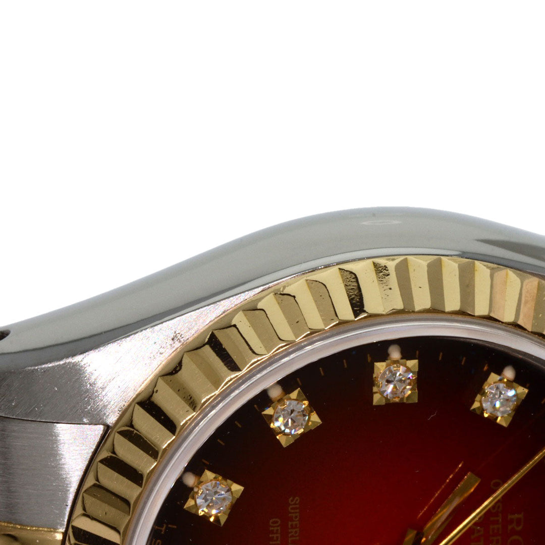 ROLEX Watches Mechanical Automatic 69173G Stainless Steel gold Datejust 10P Diamond Cherry gradation dial