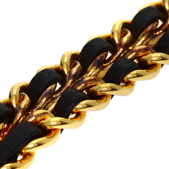 CHANEL Watches Quartz H0001 Gold Plated, GPx Leather gold Premiere black dial Women Used Authentic