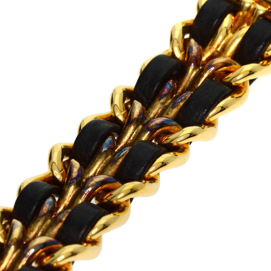 CHANEL Watches Quartz H0001 Gold Plated, GPx Leather gold Premiere black dial Women Used Authentic
