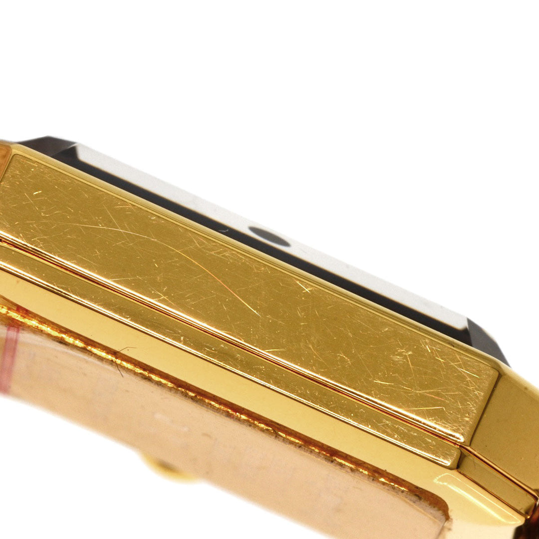 CHANEL Watches Quartz H0001 Gold Plated, GPx Leather gold Premiere black dial Women Used Authentic