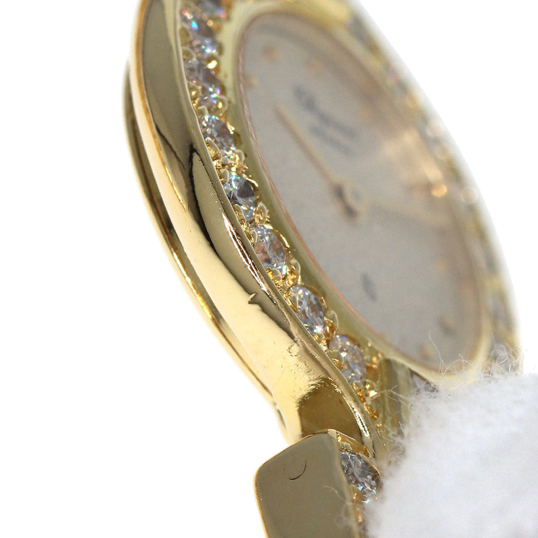 Chopard Watches Quartz 104617 K18YG, K18YG, Diamond gold Bucket Diamond gold dial Women Used Authentic
