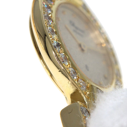 Chopard Watches Quartz 104617 K18YG, K18YG, Diamond gold Bucket Diamond gold dial Women Used Authentic