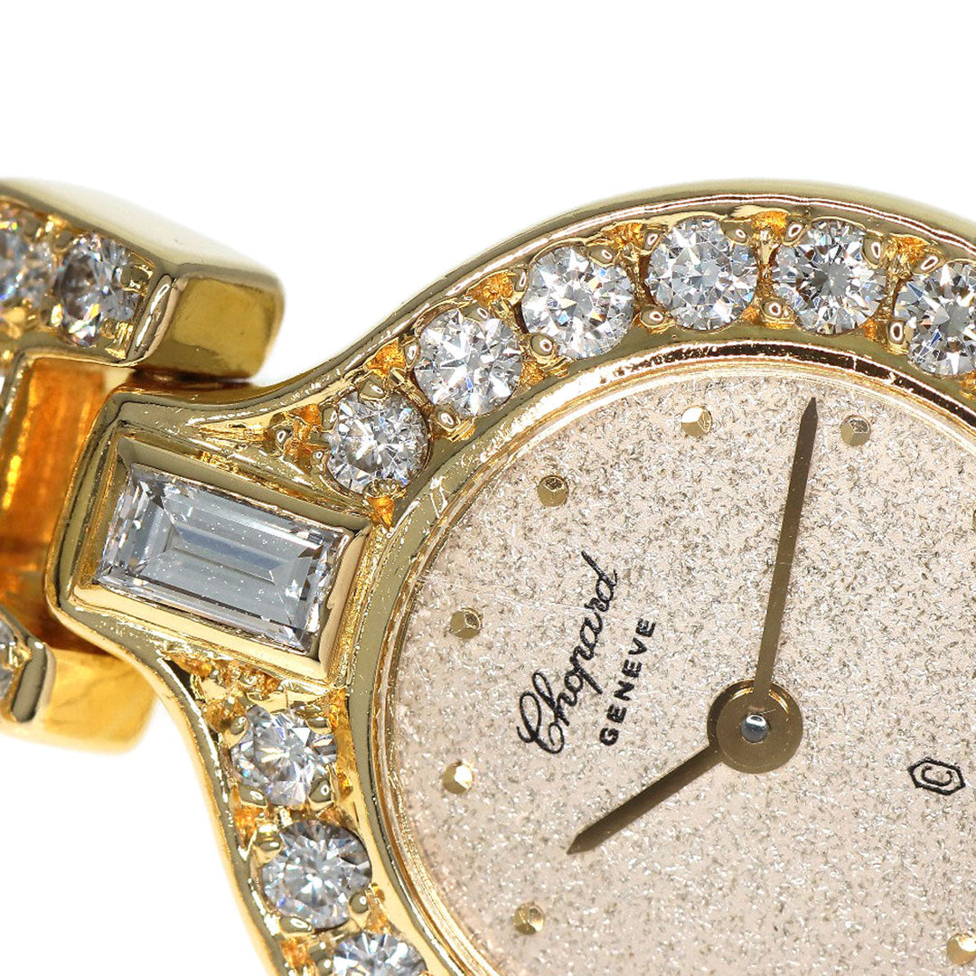 Chopard Watches Quartz 104617 K18YG, K18YG, Diamond gold Bucket Diamond gold dial Women Used Authentic