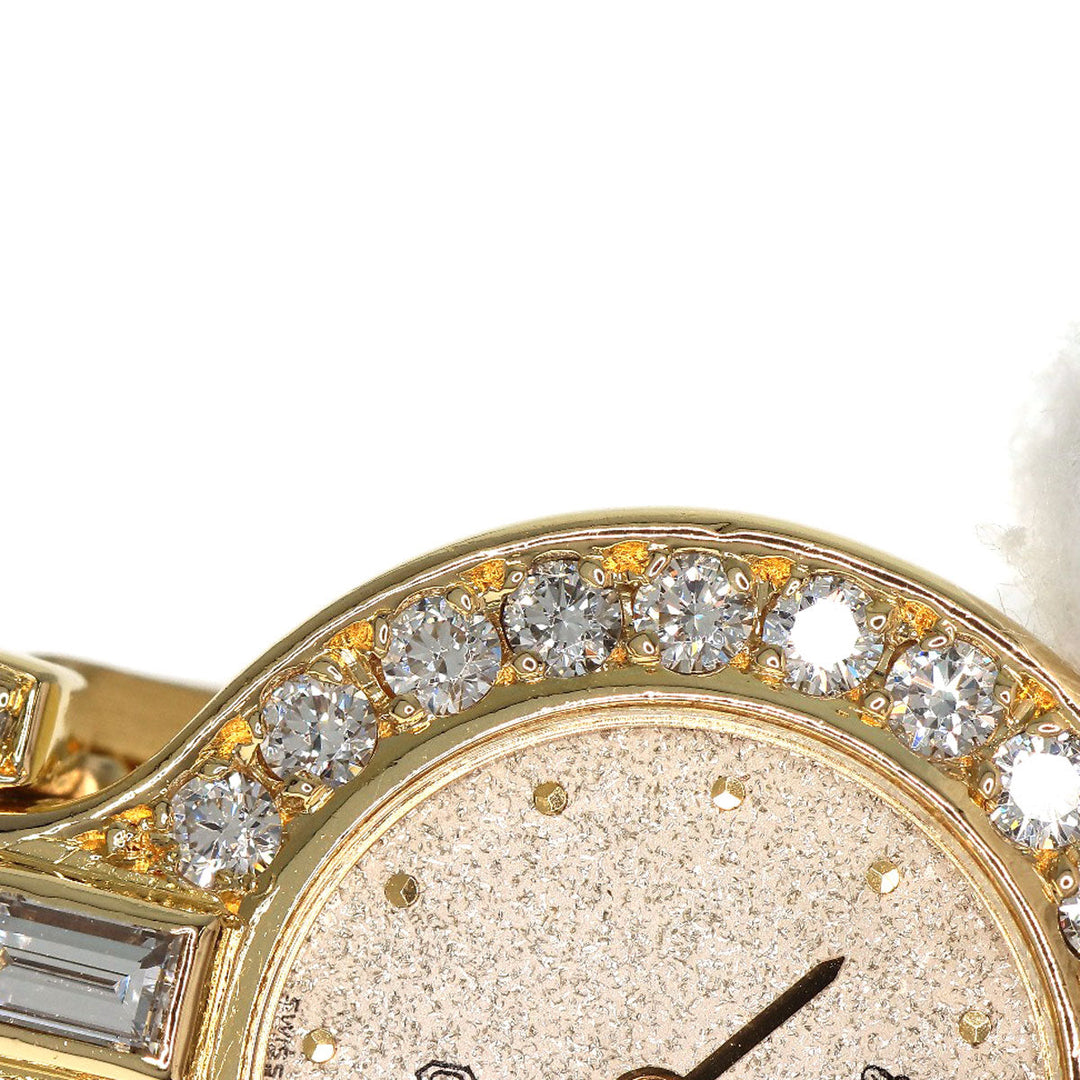 Chopard Watches Quartz 104617 K18YG, K18YG, Diamond gold Bucket Diamond gold dial Women Used Authentic