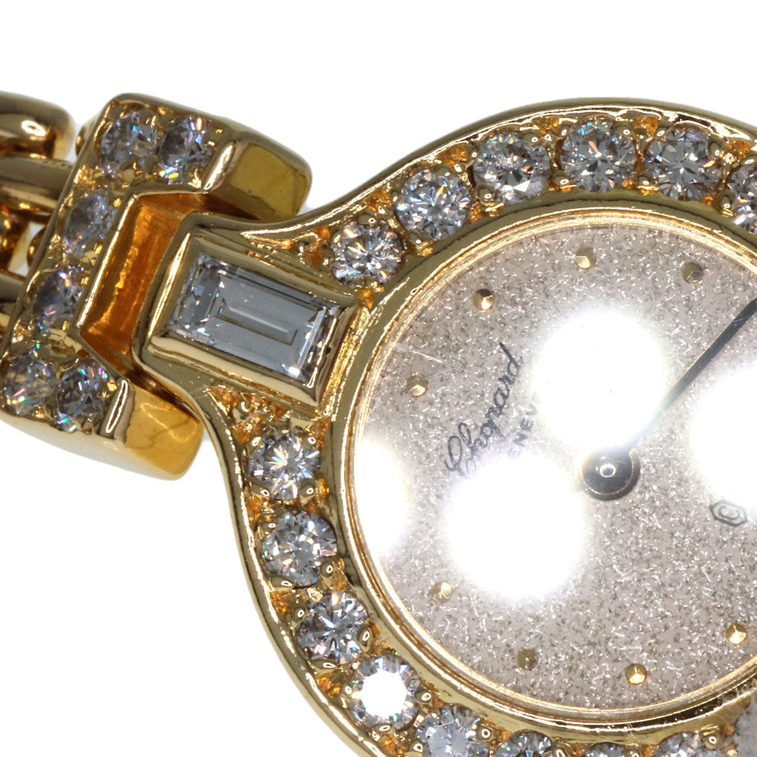 Chopard Watches Quartz 104617 K18YG, K18YG, Diamond gold Bucket Diamond gold dial Women Used Authentic