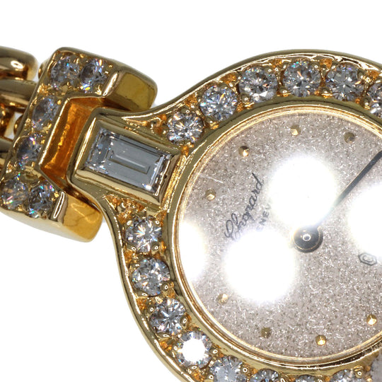 Chopard Watches Quartz 104617 K18YG, K18YG, Diamond gold Bucket Diamond gold dial Women Used Authentic