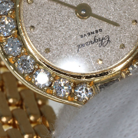 Chopard Watches Quartz 104617 K18YG, K18YG, Diamond gold Bucket Diamond gold dial Women Used Authentic