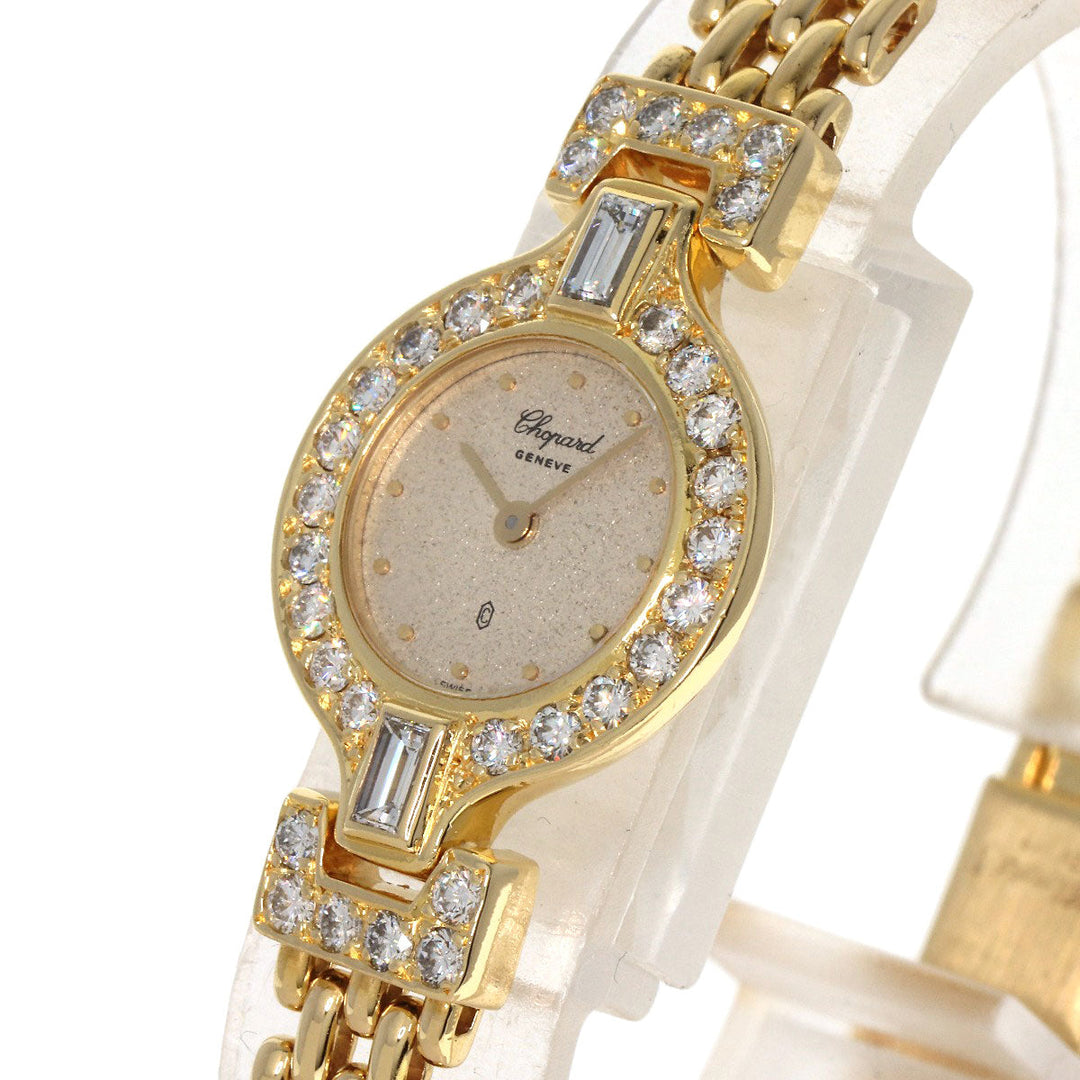 Chopard Watches Quartz 104617 K18YG, K18YG, Diamond gold Bucket Diamond gold dial Women Used Authentic