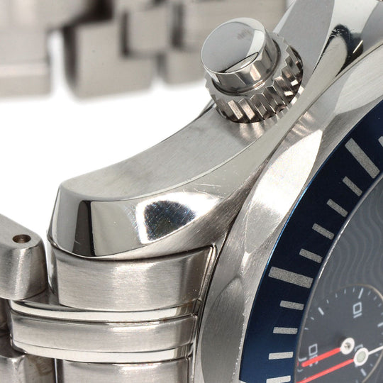 OMEGA Watches Mechanical Automatic 2599.80 Stainless Steel Silver Seamaster chronograph blue dial