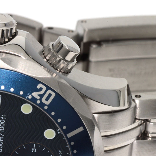 OMEGA Watches Mechanical Automatic 2599.80 Stainless Steel Silver Seamaster chronograph blue dial