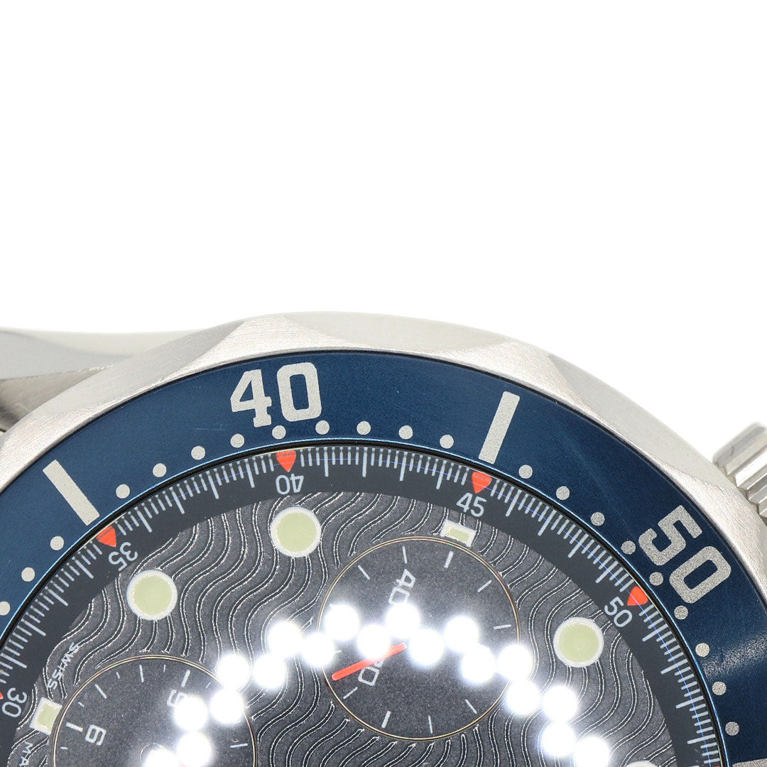 OMEGA Watches Mechanical Automatic 2599.80 Stainless Steel Silver Seamaster chronograph blue dial