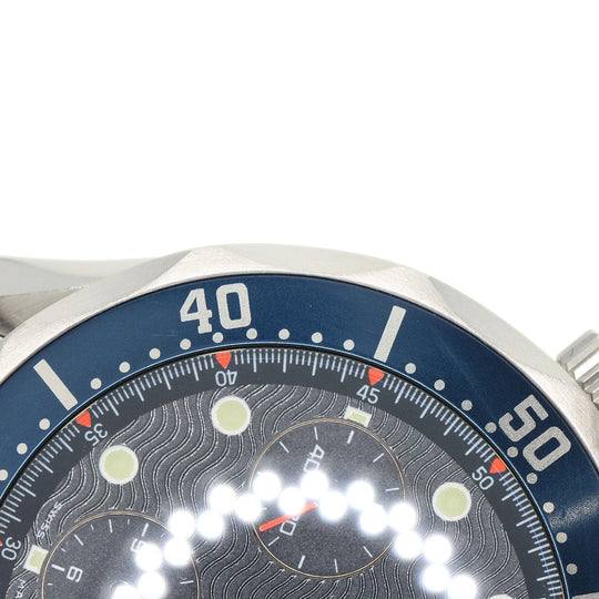 OMEGA Watches Mechanical Automatic 2599.80 Stainless Steel Silver Seamaster chronograph blue dial