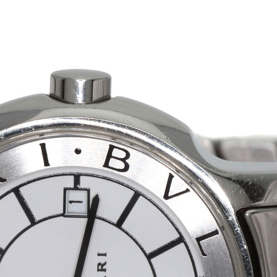 BVLGARI Watches Quartz ST29S Stainless Steel Silver Solo tempo white dial