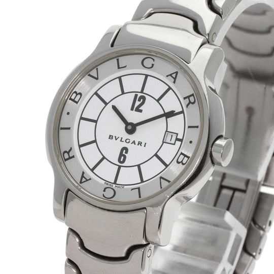 BVLGARI Watches Quartz ST29S Stainless Steel Silver Solo tempo white dial