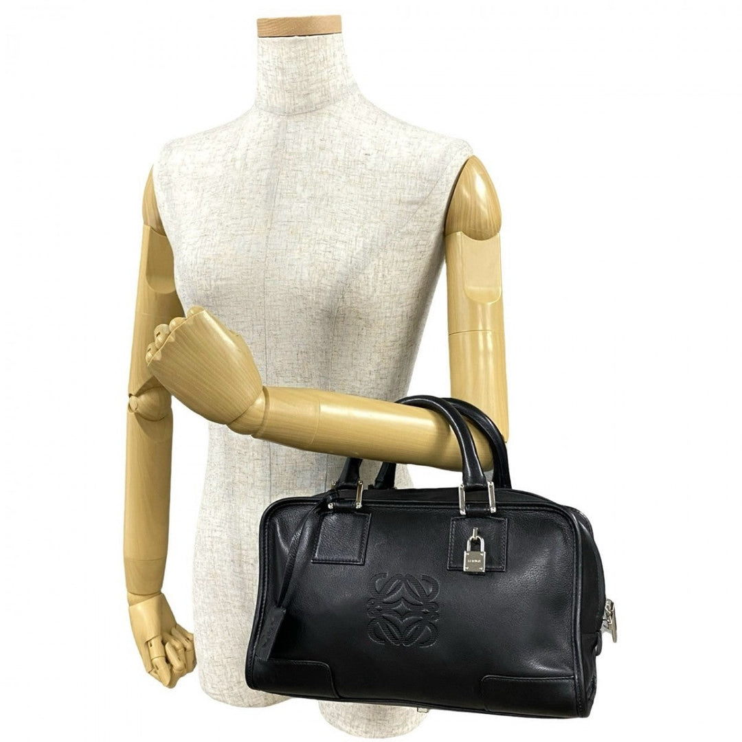 LOEWE Handbag leather black Amazona 28