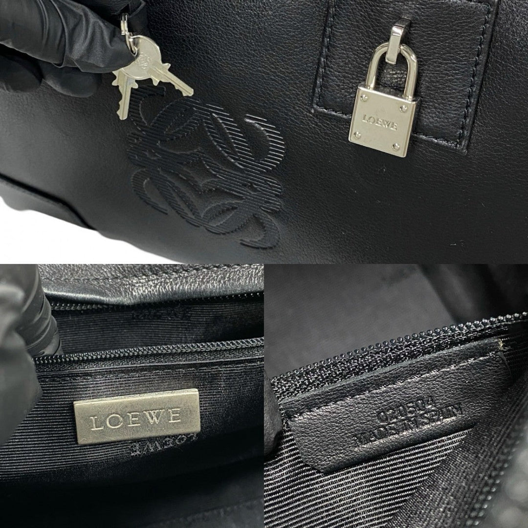 LOEWE Handbag leather black Amazona 28