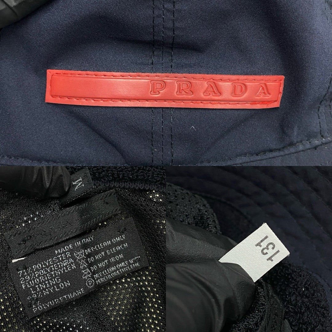 PRADA hat polyester Navy PRADA Sports M