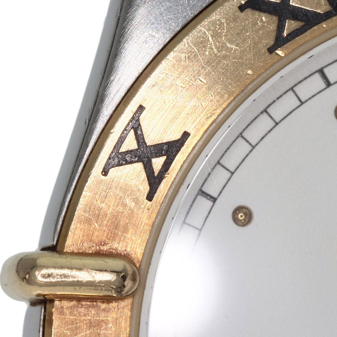 OMEGA Watches Quartz Stainless Steel gold Constellation flat bezel white dial