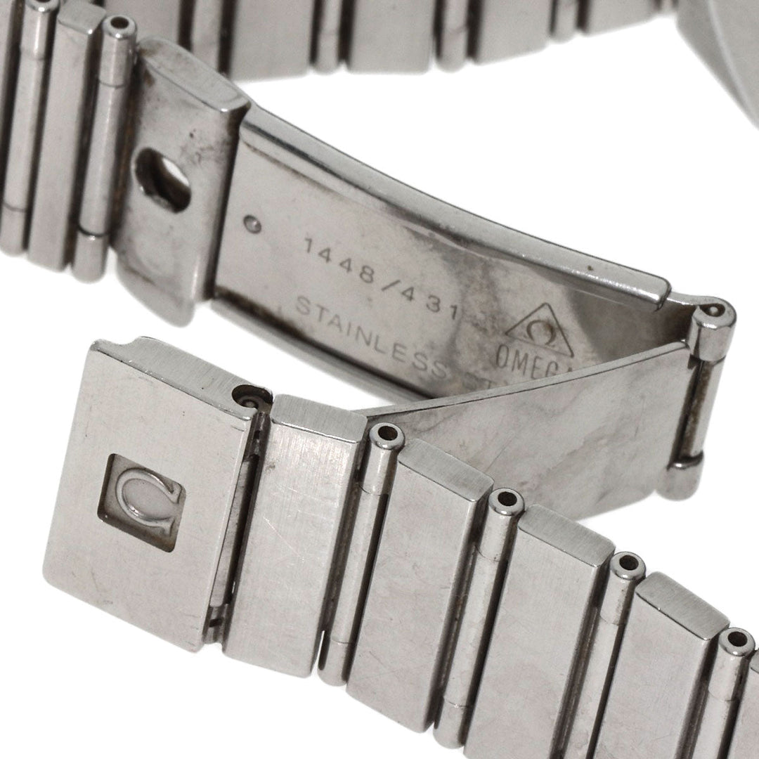 OMEGA Watches Quartz Stainless Steel gold Constellation flat bezel white dial
