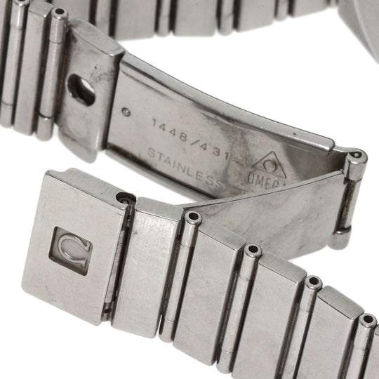 OMEGA Watches Quartz Stainless Steel gold Constellation flat bezel white dial