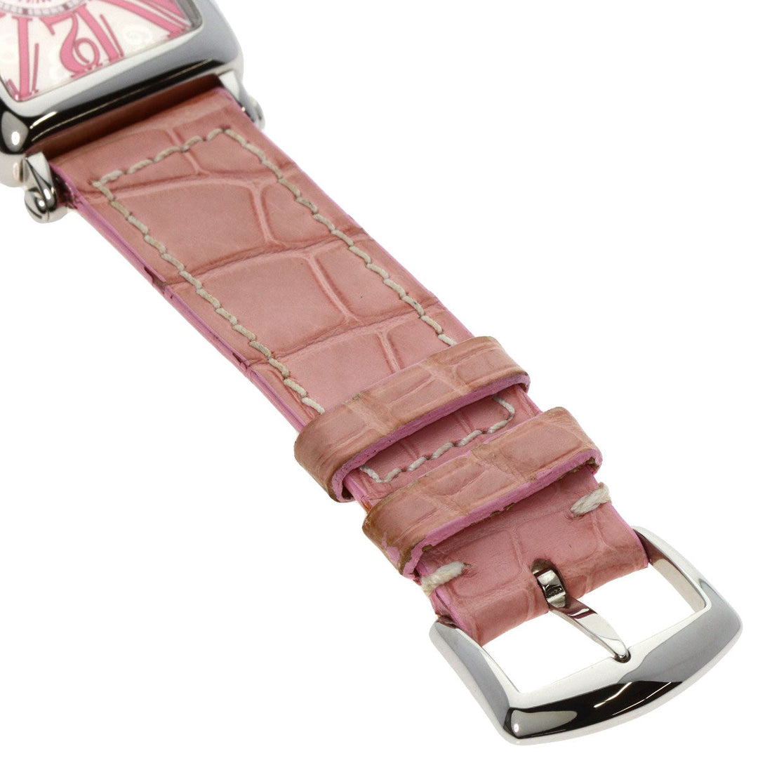 FRANCK MULLER Watches Quartz 902QZJ Stainless Steel, Leather Silver Long Island Japan limited edition 500 pieces Silver dial Women Used Authentic