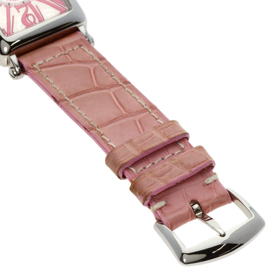 FRANCK MULLER Watches Quartz 902QZJ Stainless Steel, Leather Silver Long Island Japan limited edition 500 pieces Silver dial Women Used Authentic