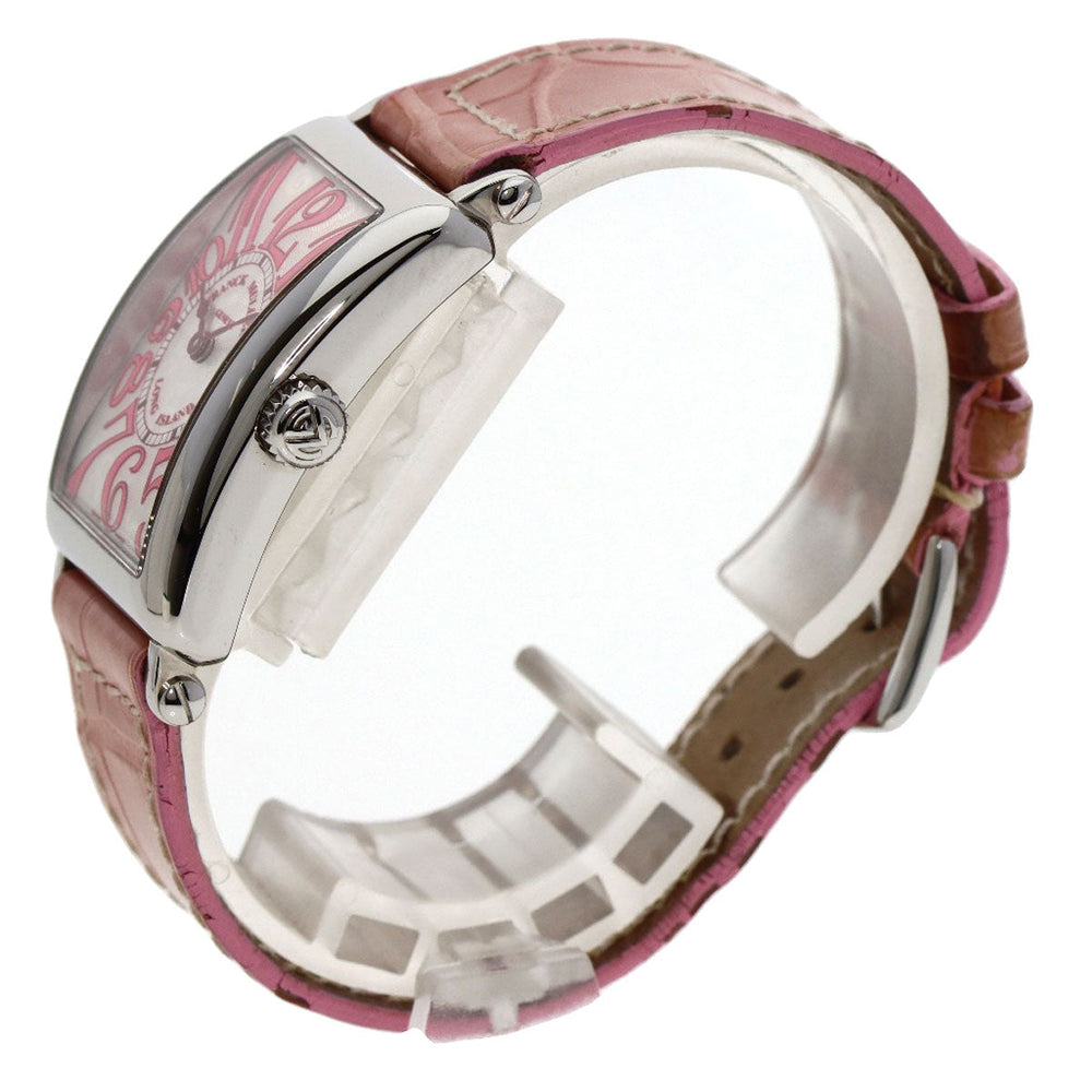 FRANCK MULLER Watches Quartz 902QZJ Stainless Steel, Leather Silver Long Island Japan limited edition 500 pieces Silver dial Women Used Authentic
