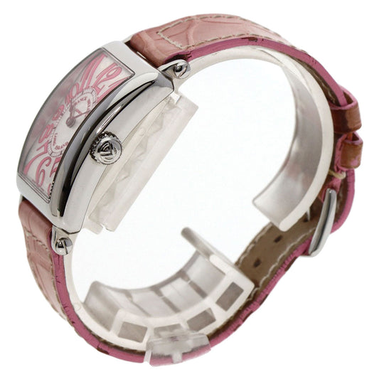 FRANCK MULLER Watches Quartz 902QZJ Stainless Steel, Leather Silver Long Island Japan limited edition 500 pieces Silver dial Women Used Authentic