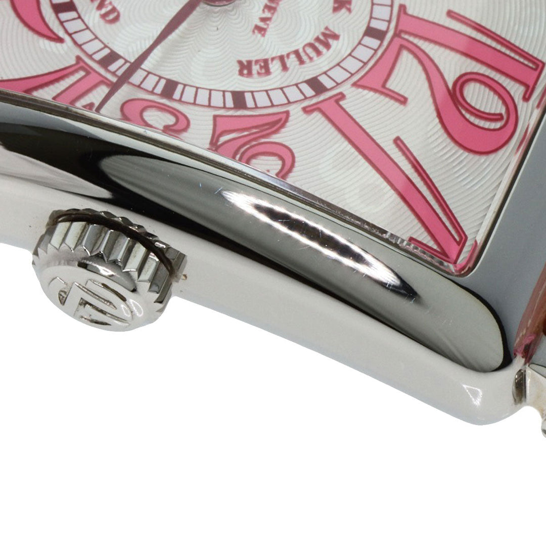 FRANCK MULLER Watches Quartz 902QZJ Stainless Steel, Leather Silver Long Island Japan limited edition 500 pieces Silver dial Women Used Authentic