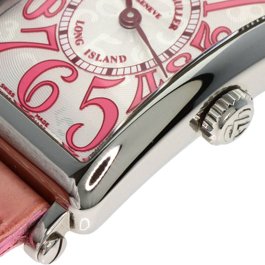 FRANCK MULLER Watches Quartz 902QZJ Stainless Steel, Leather Silver Long Island Japan limited edition 500 pieces Silver dial Women Used Authentic