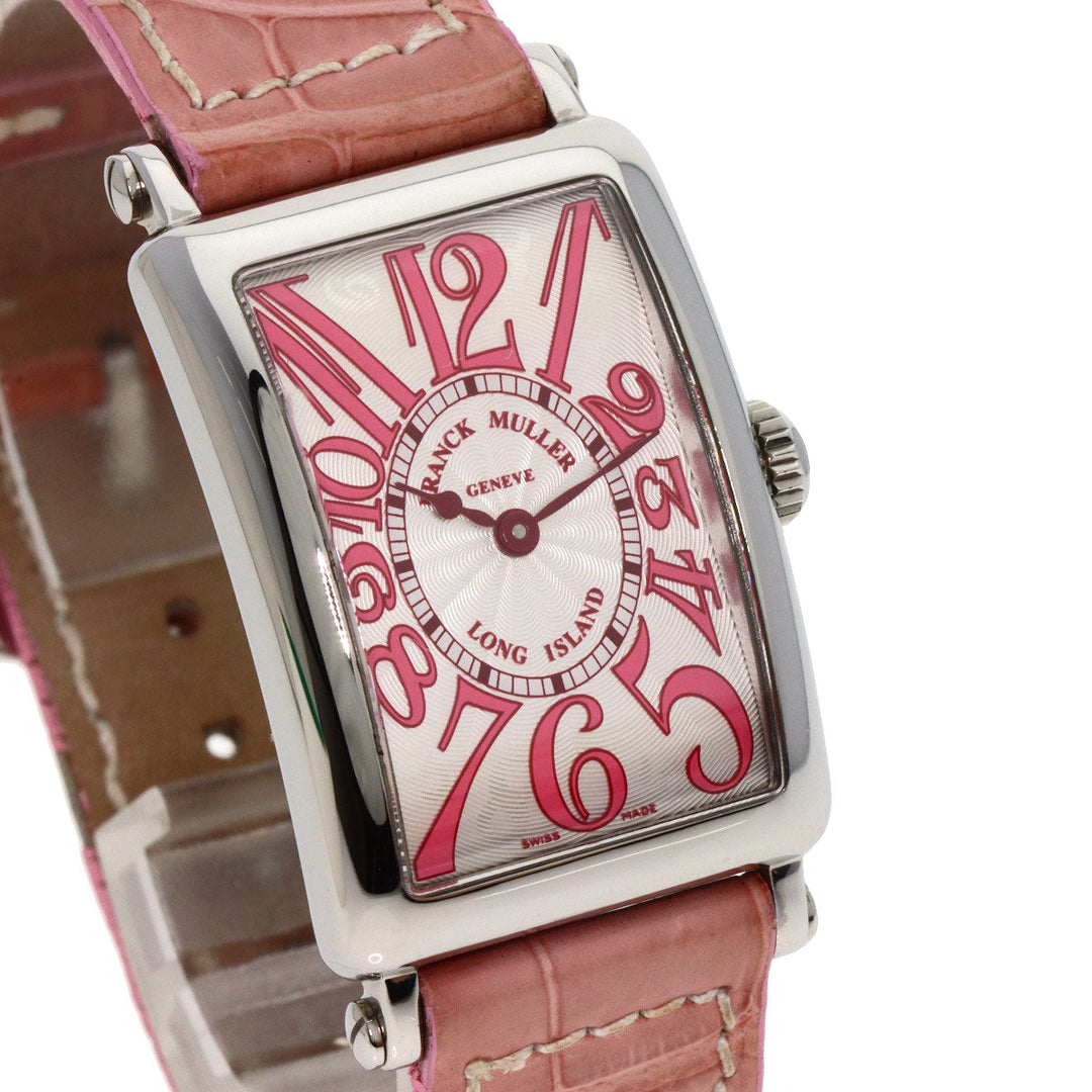 FRANCK MULLER Watches Quartz 902QZJ Stainless Steel, Leather Silver Long Island Japan limited edition 500 pieces Silver dial Women Used Authentic