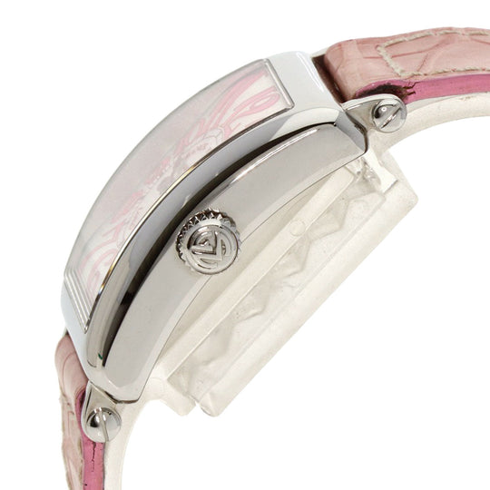 FRANCK MULLER Watches Quartz 902QZJ Stainless Steel, Leather Silver Long Island Japan limited edition 500 pieces Silver dial Women Used Authentic