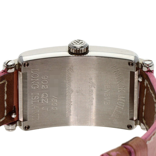 FRANCK MULLER Watches Quartz 902QZJ Stainless Steel, Leather Silver Long Island Japan limited edition 500 pieces Silver dial Women Used Authentic