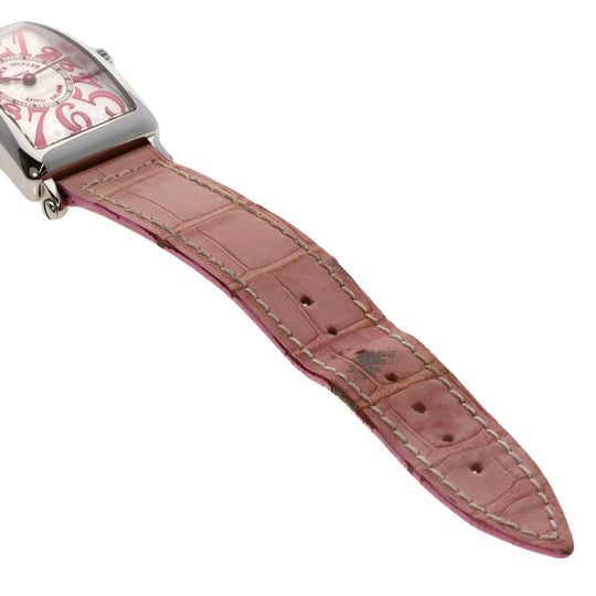 FRANCK MULLER Watches Quartz 902QZJ Stainless Steel, Leather Silver Long Island Japan limited edition 500 pieces Silver dial Women Used Authentic