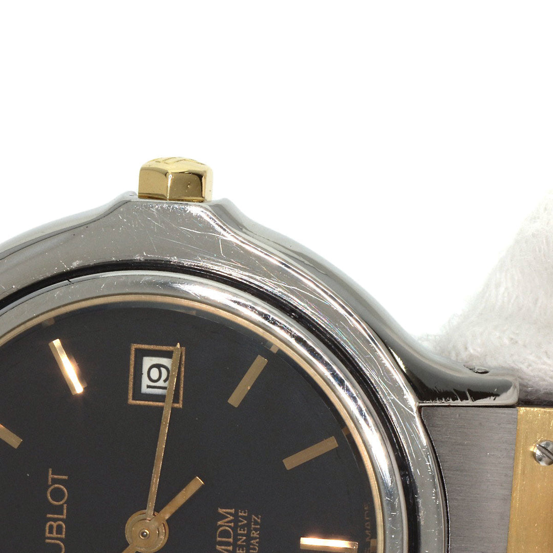 HUBLOT Watches Quartz Stainless Steel, Rubber gold MDM Classic Hunter Case black dial Women Used Authentic