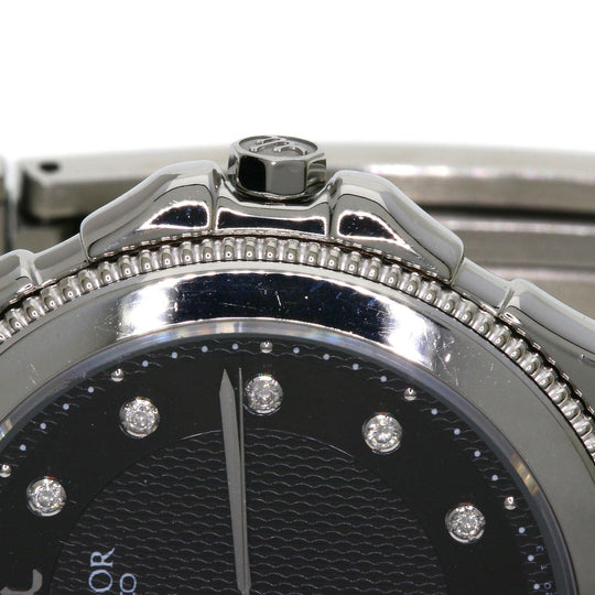 SEIKO Watches Quartz GCAR995 8J81-6B10 Stainless Steel Silver CREDOR 11P Diamond black dial