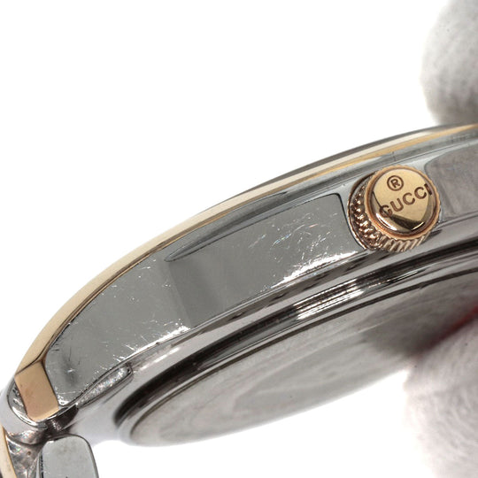 GUCCI Watches Quartz 5500L Stainless Steel gold Round face black dial