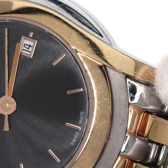 GUCCI Watches Quartz 5500L Stainless Steel gold Round face black dial