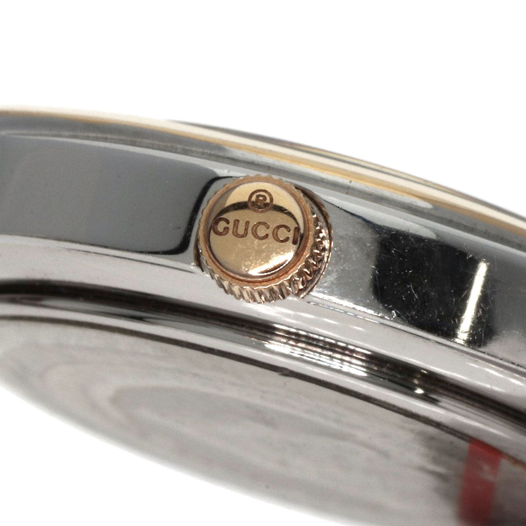 GUCCI Watches Quartz 5500L Stainless Steel gold Round face black dial