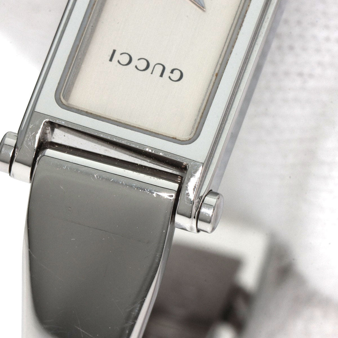 GUCCI Watches Quartz 1500L Stainless Steel , Stainless Steel Silver Square face Silver dial Women Used Authentic