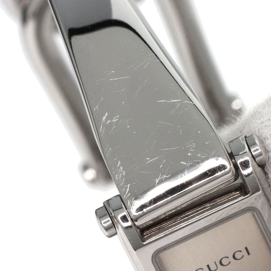GUCCI Watches Quartz 1500L Stainless Steel , Stainless Steel Silver Square face Silver dial Women Used Authentic