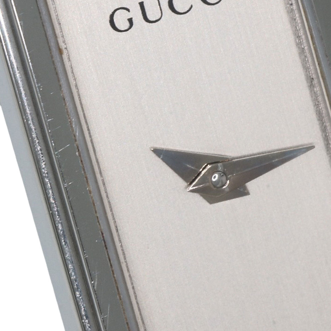 GUCCI Watches Quartz 1500L Stainless Steel , Stainless Steel Silver Square face Silver dial Women Used Authentic