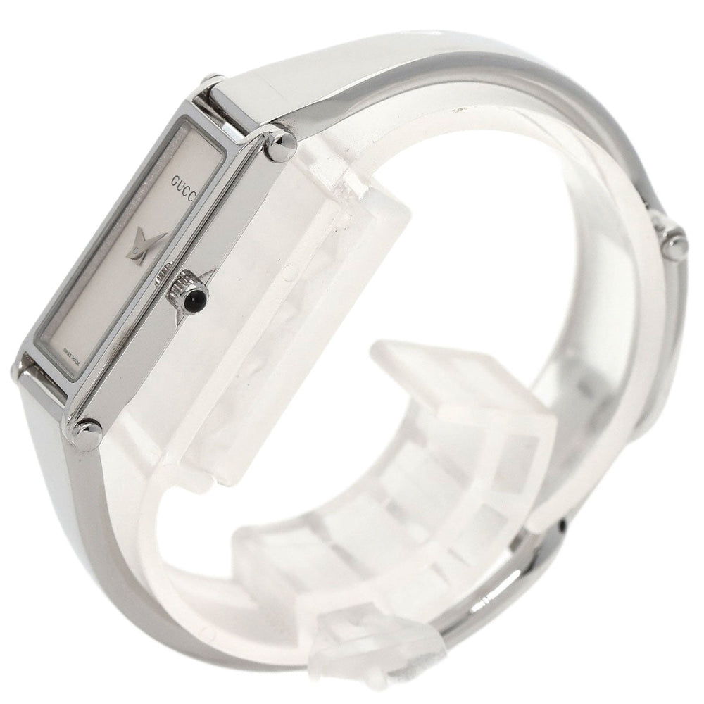 GUCCI Watches Quartz 1500L Stainless Steel , Stainless Steel Silver Square face Silver dial Women Used Authentic