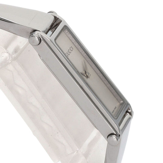GUCCI Watches Quartz 1500L Stainless Steel , Stainless Steel Silver Square face Silver dial Women Used Authentic