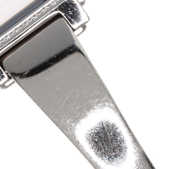 GUCCI Watches Quartz 127.5 Stainless Steel , Stainless Steel Silver Square Face Bezel Diamond mirror dial Women Used Authentic