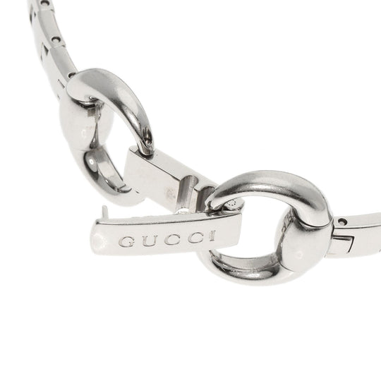 GUCCI Watches Quartz 127.5 Stainless Steel , Stainless Steel Silver Square Face Bezel Diamond mirror dial Women Used Authentic