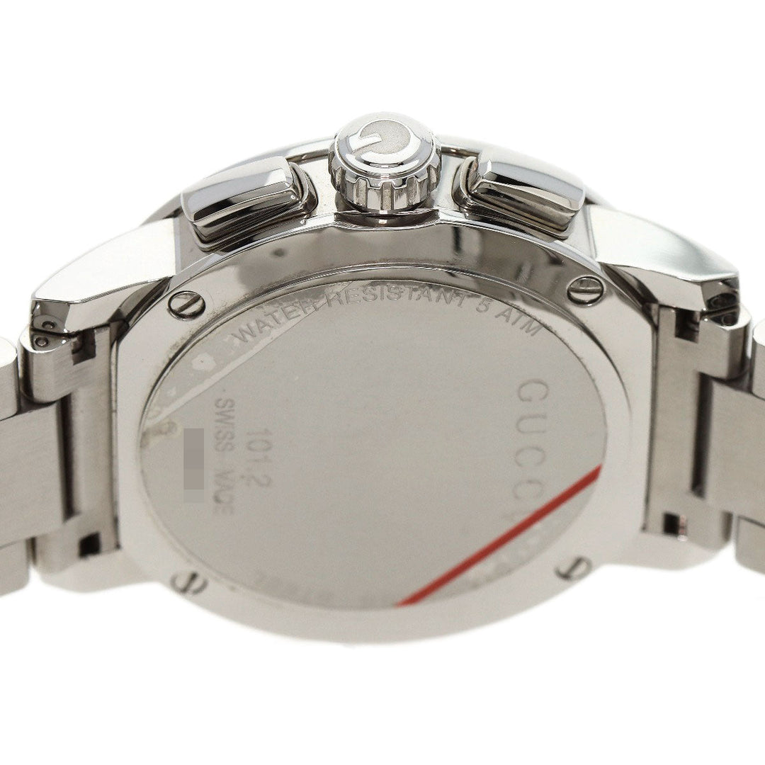 GUCCI Watches Quartz 101.2 Stainless Steel Silver G Chrono Silver dial