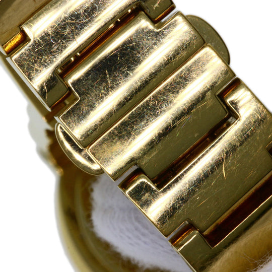 FENDI Watches Quartz 3060L Gold Plated , Gold Plated gold Stella 1P Diamond black dial Women Used Authentic