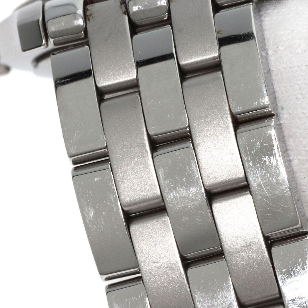 GUCCI Watches Quartz 5500M Stainless Steel , Stainless Steel Silver Round face black dial mens Used Authentic